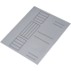 Dosar simplu din carton, alb, format A4, 21 x 29.7 cm